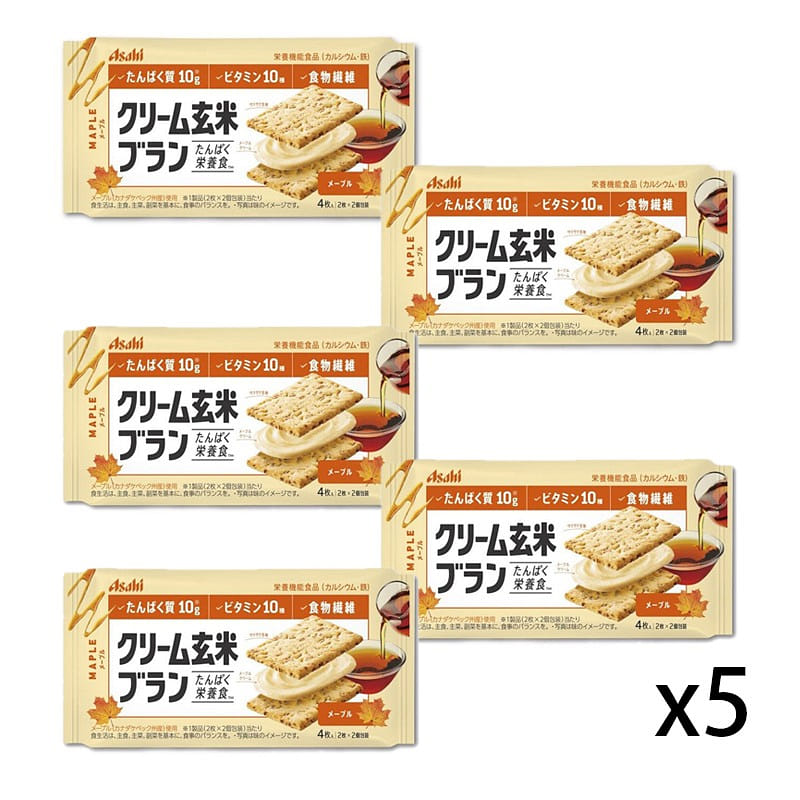 Asahi Sandwich Cookies Maple Flavor 72g x 5 packs 1 개