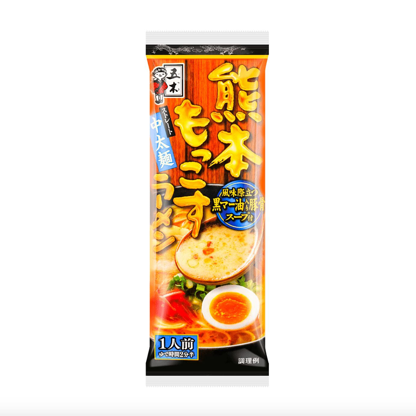 五木熊本拉面 黑麻油猪骨风味 123 克