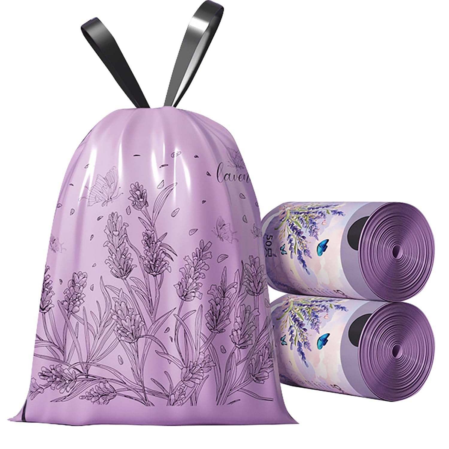 2.6 Gallon Small Trash Bags 100pcs 1 pack