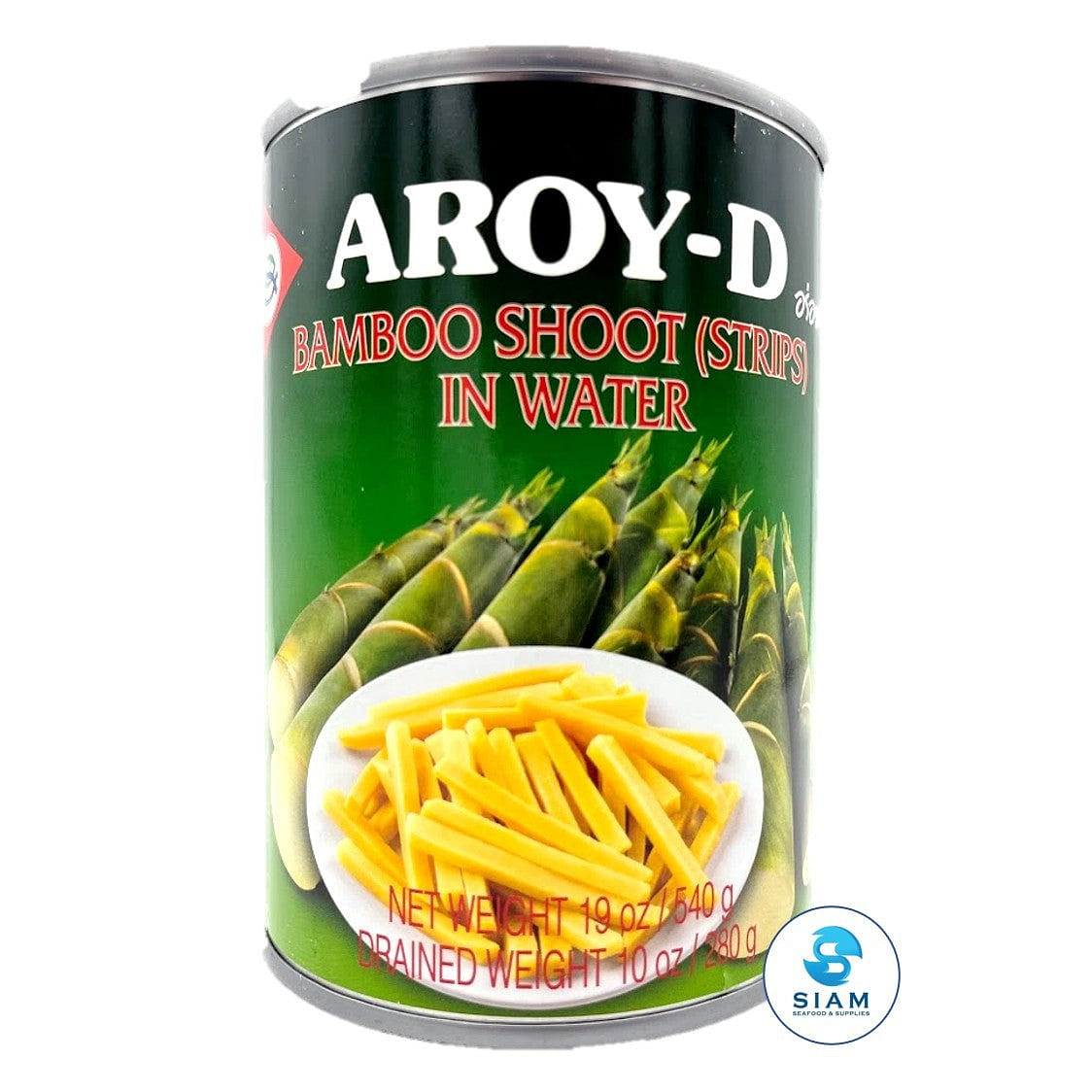 Aroy-D Bamboo Shoot (Strips) in Water (Drain Wt 10 oz) 19 盎司