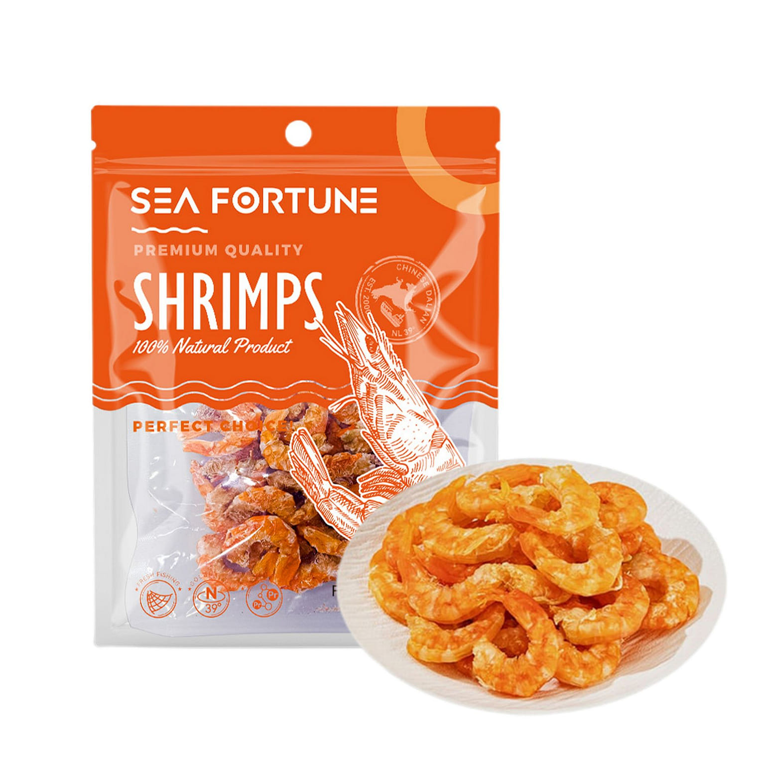 Snack Hải Sản Tôm Khô Sấy Giòn 35 g