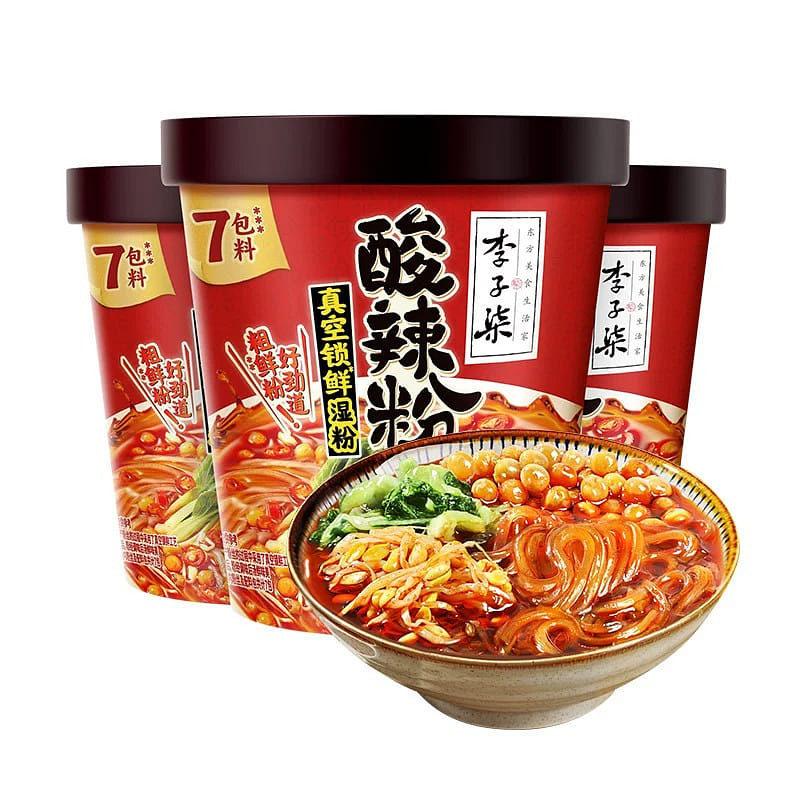 LZQ Hot Sour Vermicelli Cup Sweet Potato Noodles 252 g