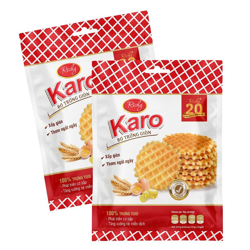Karo Crispy Butter Waffles (Pack Of 2) 270 그램
