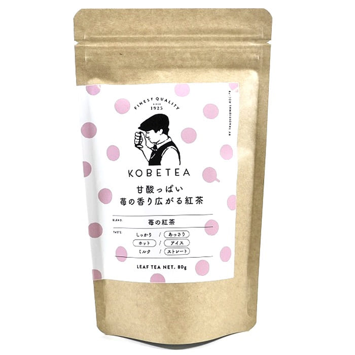 KOBE Mont Loir Kobe Strawberry Black Tea 80g 1 ส่วน