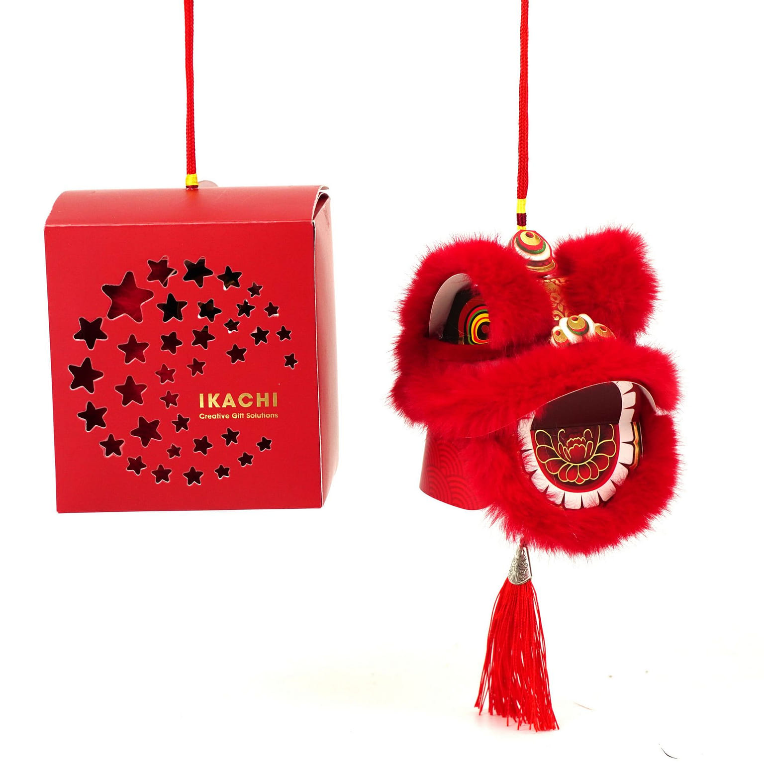Ikachi The Lucky Lion Mooncake Mixed Nuts & Fruits 128 g