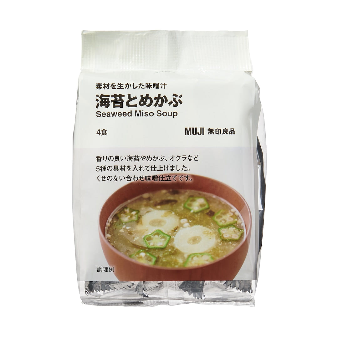 MUJI Wakame miso soup 4 servings 1 each