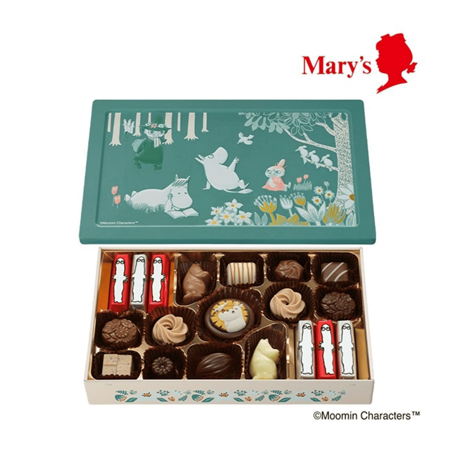 Mary's Moomin Assorted Chocolates 19 pcs 1 each