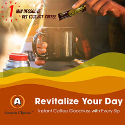 Himalayan Pink Salt Instant Coffee 216gr, 12 Stick 0.42 lb