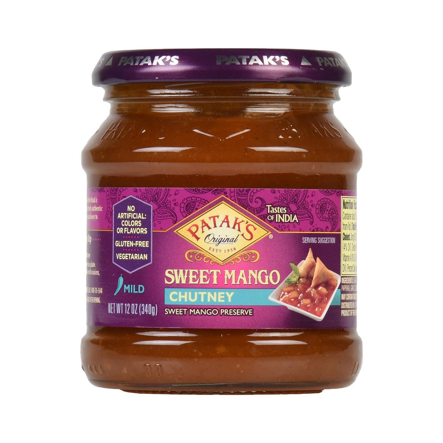 Patak Sweet Mango Chutney 12 oz