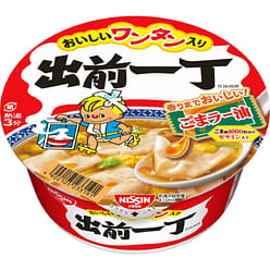 NISSIN Ramen Noodles Demae Wonton Soy Sauce Instant Food Soup Cup Japan 86g 1 cup 1 each