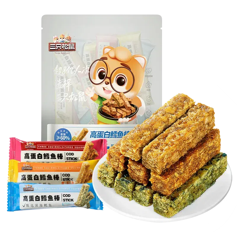 Cod Fish Sticks Mixed Flavor Seafood Snack 200g 200 g