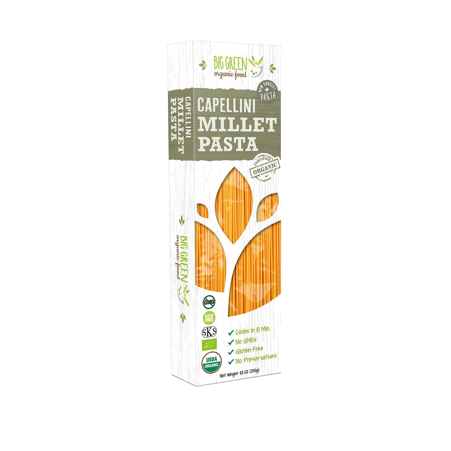 New Concept Organic Millet Capellini 8.8 온스