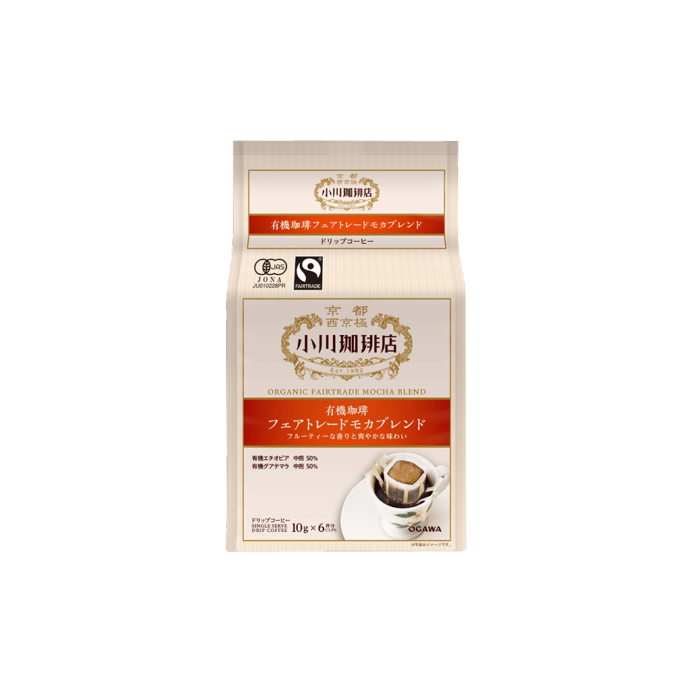 小川珈琲店 有機珈琲 フェアトレードモカ ドリップコーヒー 10g×6袋