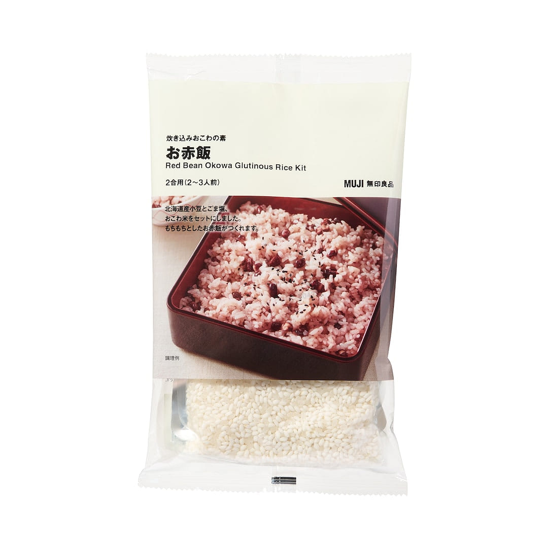 MUJI cơm nếp đậu đỏ 2 người ăn 1 phần