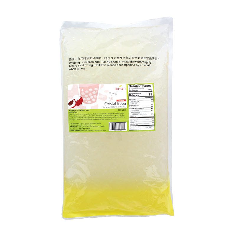 Bossen Crystal Boba - Lychee (4.4 lbs) 4.4 파운드