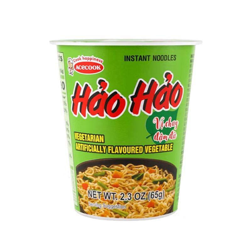 Hao Hao Vegetarian Flavor Cup Noodles Mi An Lien 1 each