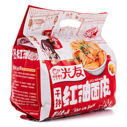 Guangyou Spicy Wide Noodles, Sour Hot Flavor 400 g