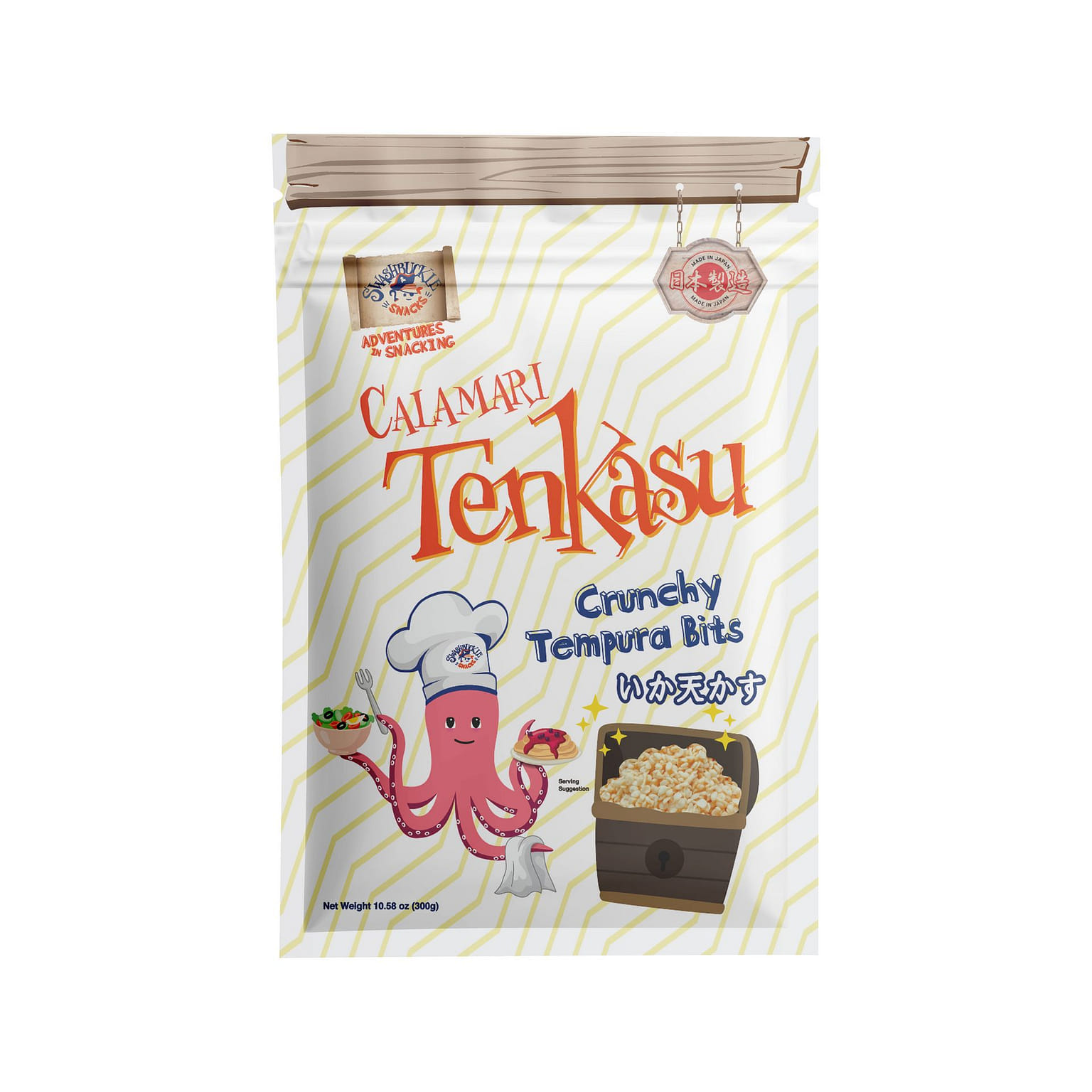 Calamari Tenkasu Tempura Bits 10.58 온스