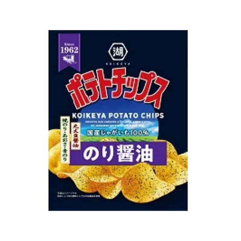 KOIKEYA Potato Chips Seaweed  Soy Sauce Flavor 50 그램
