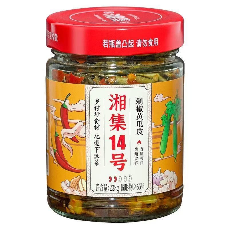 Xiangji No.14 Chopped Chili Cucumber Peel 238g, pe 238 g
