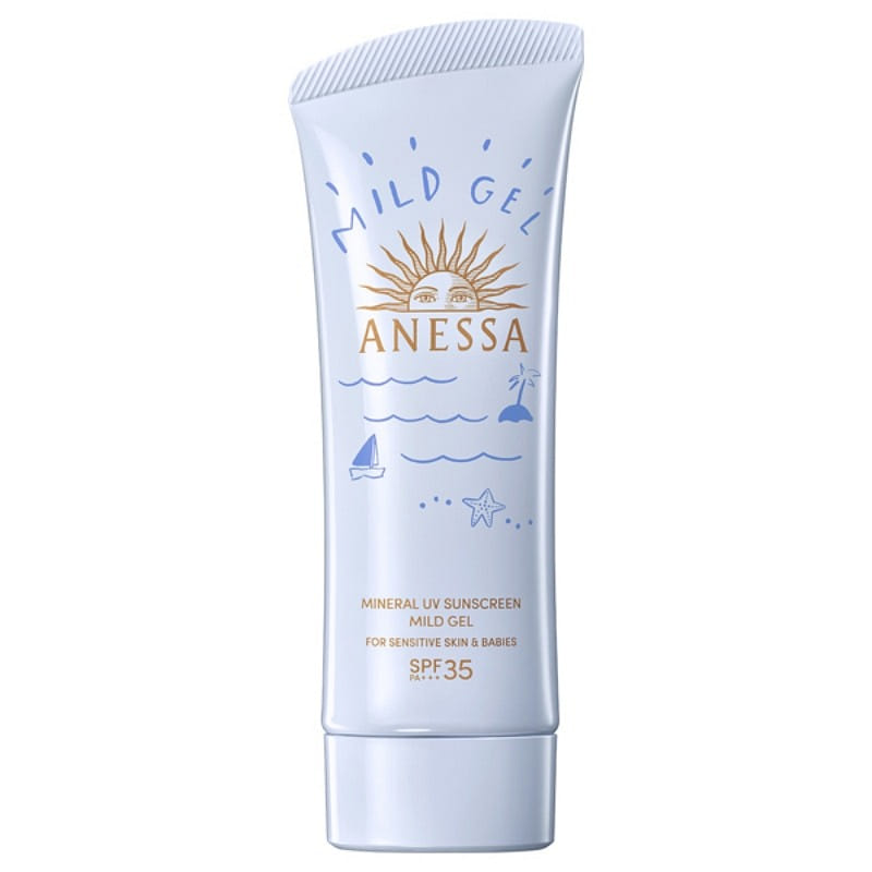 ANESSA Mineral UV Sunscreen Mild Gel For Sensitive Skin And Babies SPF35+ 90 밀리리터