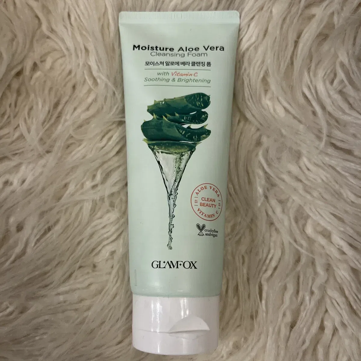 Glamfox Moisture Aloe Vera Cleansing Foam Vitamin 1 パック