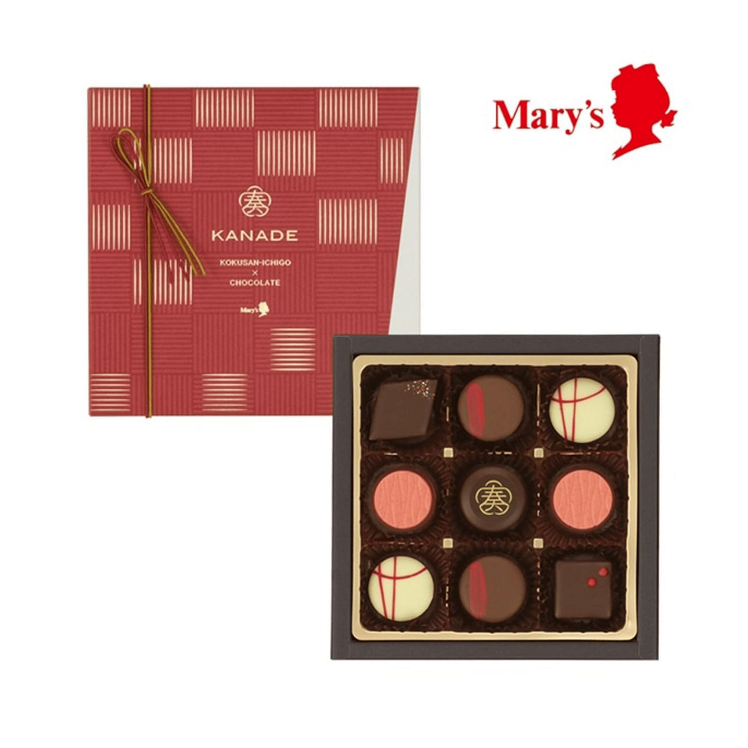 Mary's Strawberry Chocolates 9 pcs 1 each