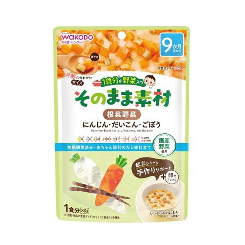 WAKODO Baby Food 80g Root Vegetable 1 개