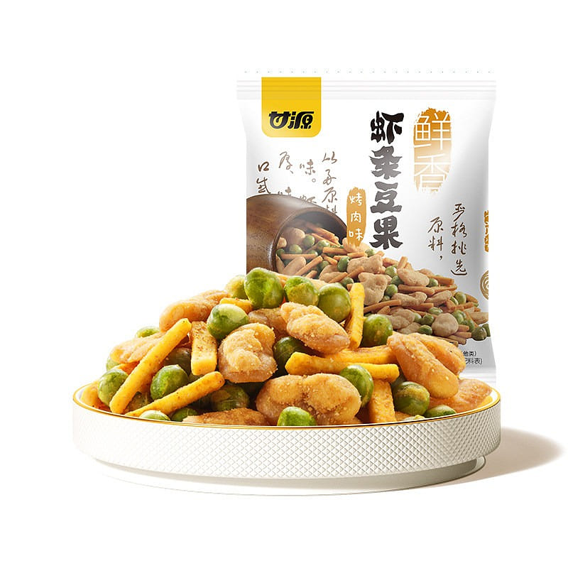 Gan Yuan barbecue flavor Shrimp Bean 285g 285 g
