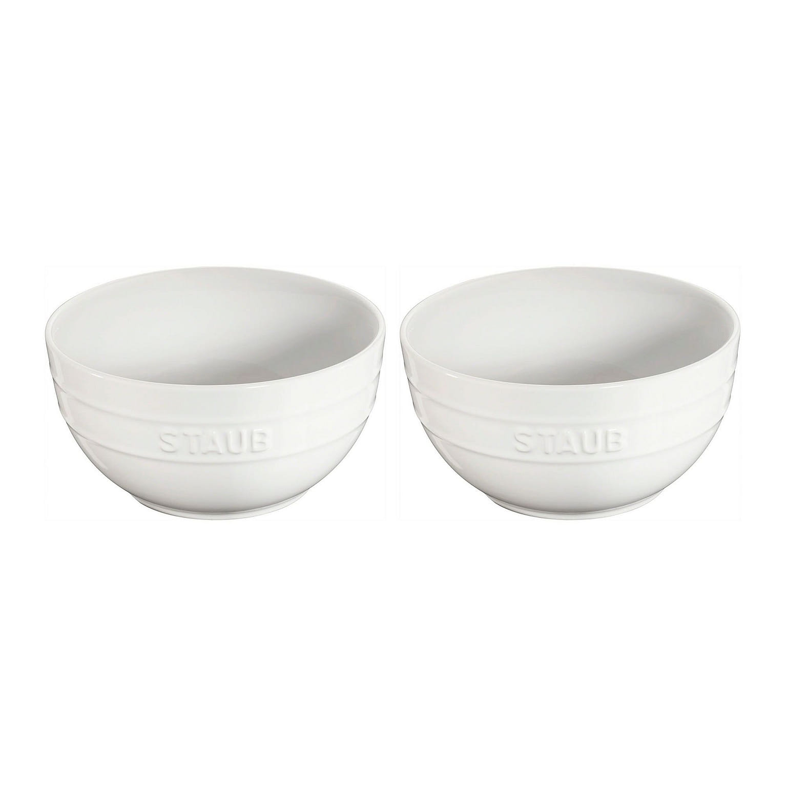 STAUB Ceramic 2-pc Large Universal Bowl Set 2-pc / White 1 개
