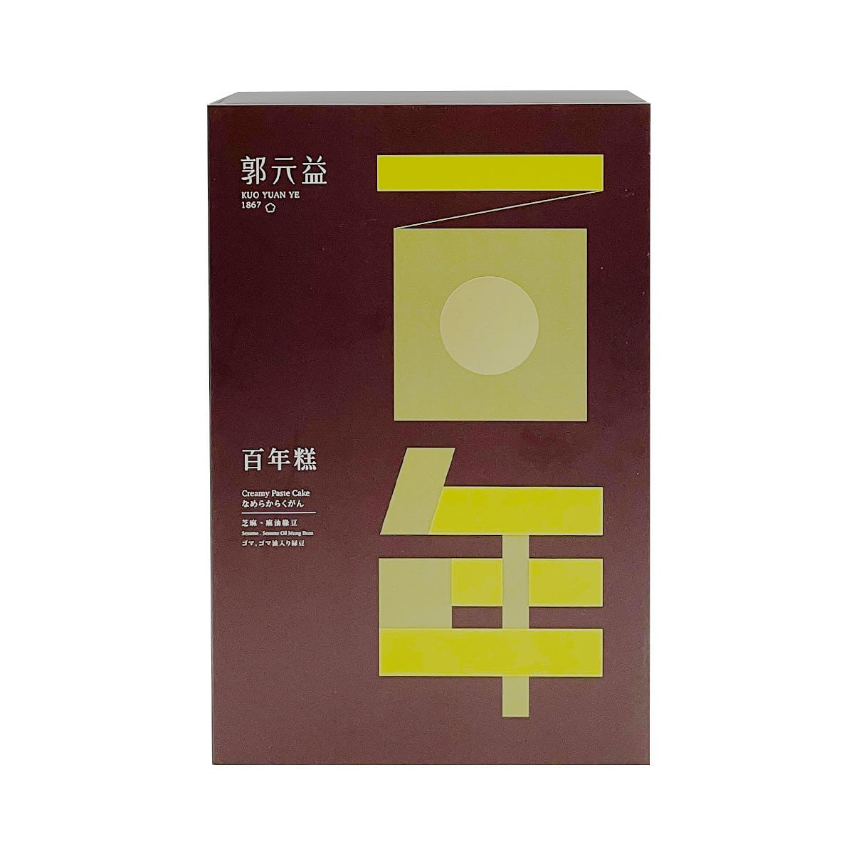KUO YUAN YE Creamy Paste Cake-Sesame&Mung Bean 180 그램