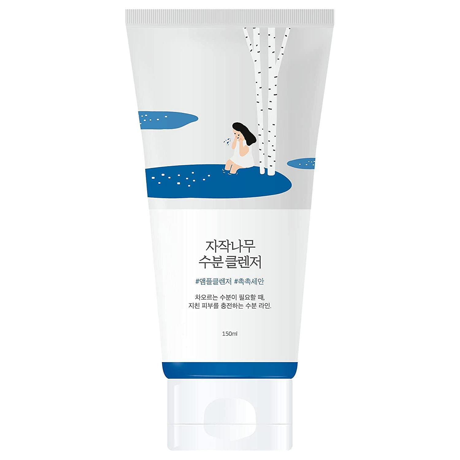 ROUND LAB Birch Juice Moisturizing Cleanser 150ml / Soothing, Low pH, Gel Type Cleanser (150ml) 150 밀리리터