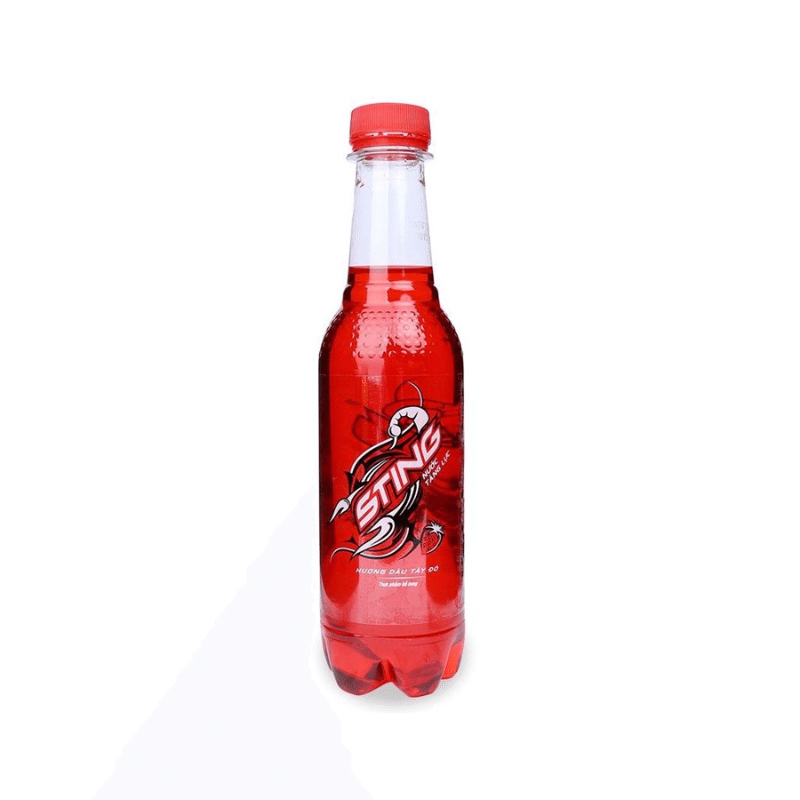 Sting Nuoc Tang Luc Energy Drink Strawberry Flavor 10.82oz 1 ส่วน
