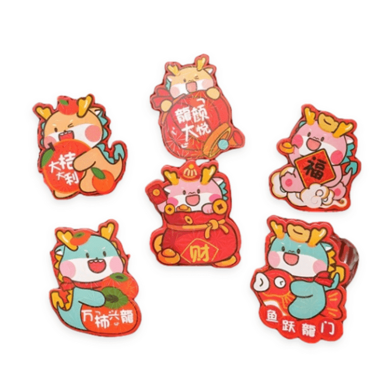 [2024 New Year] Dragon Red Packets Lucky Money Envelopes New Year 10*12CM 6Pcs 1 개