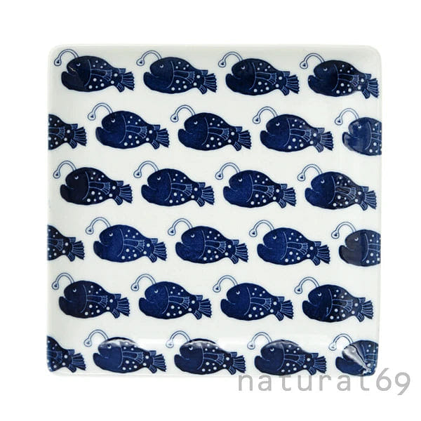 Natural69 Coco Marine x Janke Square Plate Family of Anglerfish 1 phần