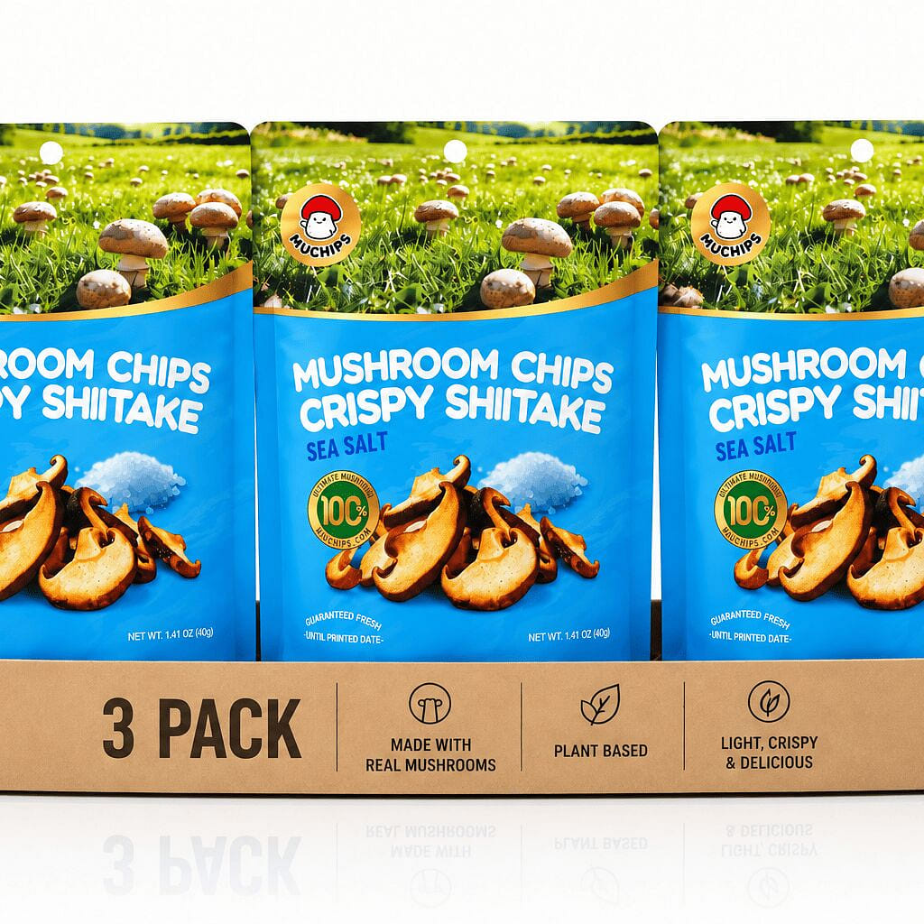 Sea Salt Mushroom Chips Variety Pack, 6 Bags 8.4 oz