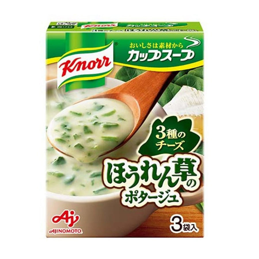 AJINOMOTO Instant Soup Cup Soup Spinach Cheese Soup (13.4g*3 Bags) 1 กล่อง