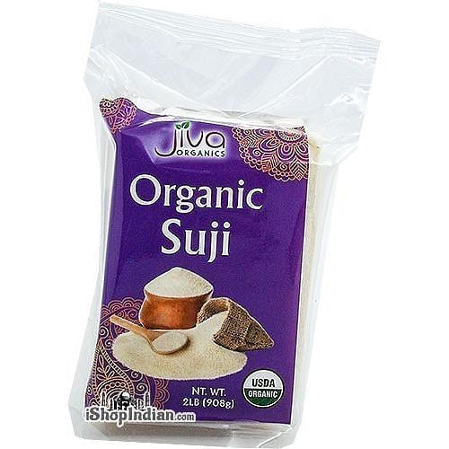 Jiva Organics Suji (Cream of Wheat - Rawa) Wheat Semolina, 2 lbs bag 2 파운드