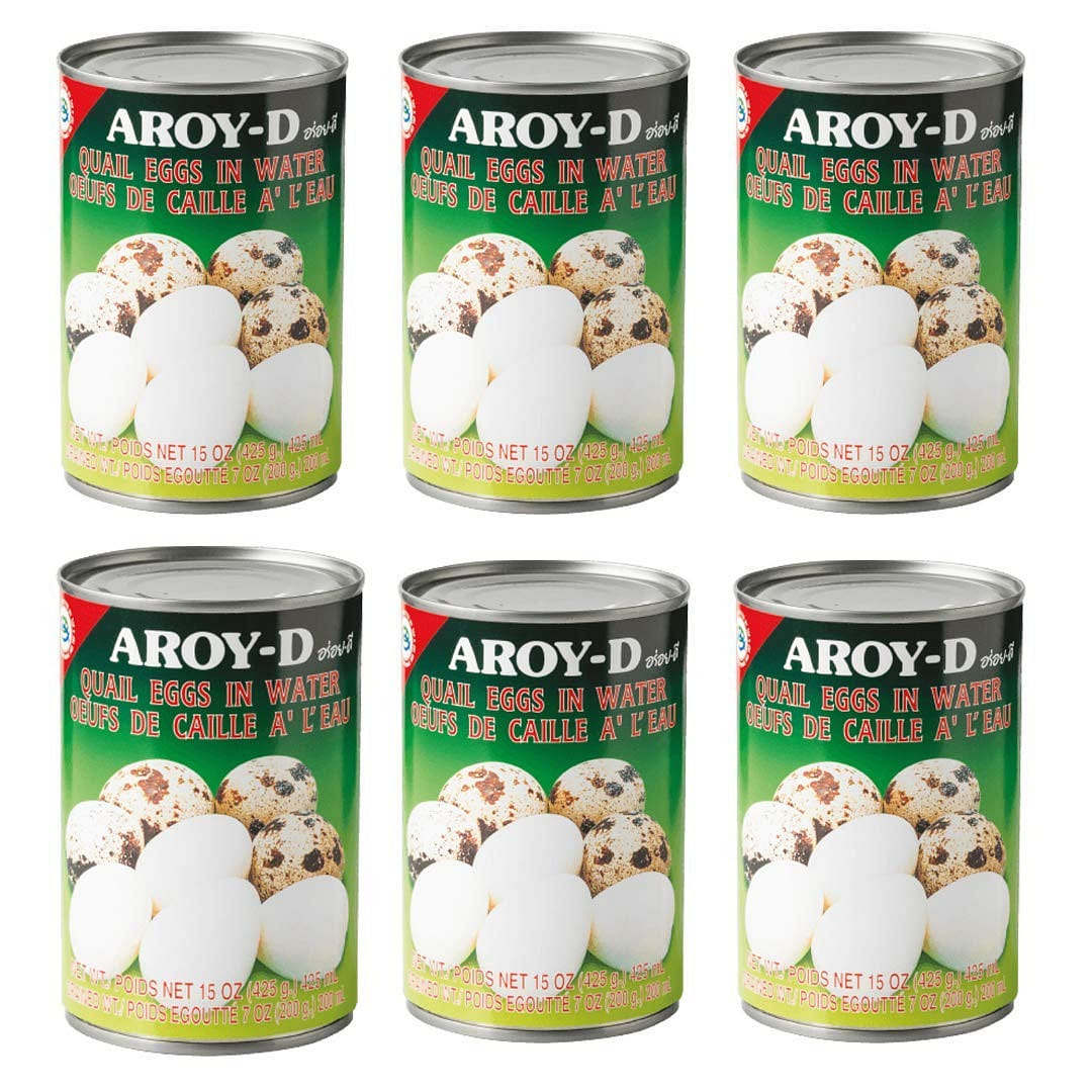 Aroy-D Quail Eggs 15 oz - Pack of 6 5.8 파운드