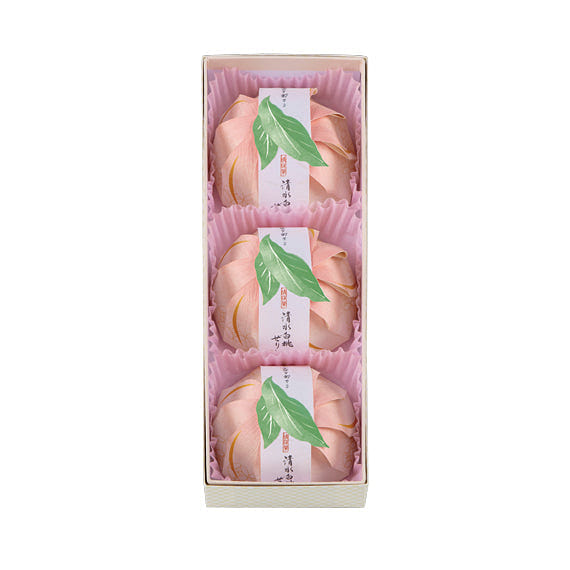 Shimizu White Peach Jelly - 3 Pieces 1 each