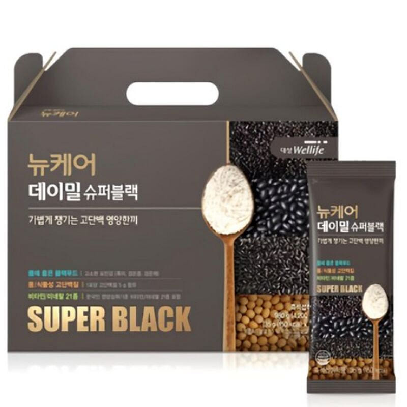 [한국 직배송] 뉴케어 데이밀 슈퍼블랙 선식가루 35g * 28포, 1개 980 그램