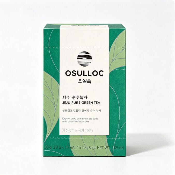 OSULLOC Jeju Pure Green Tea 15 Tea Bags 1 each