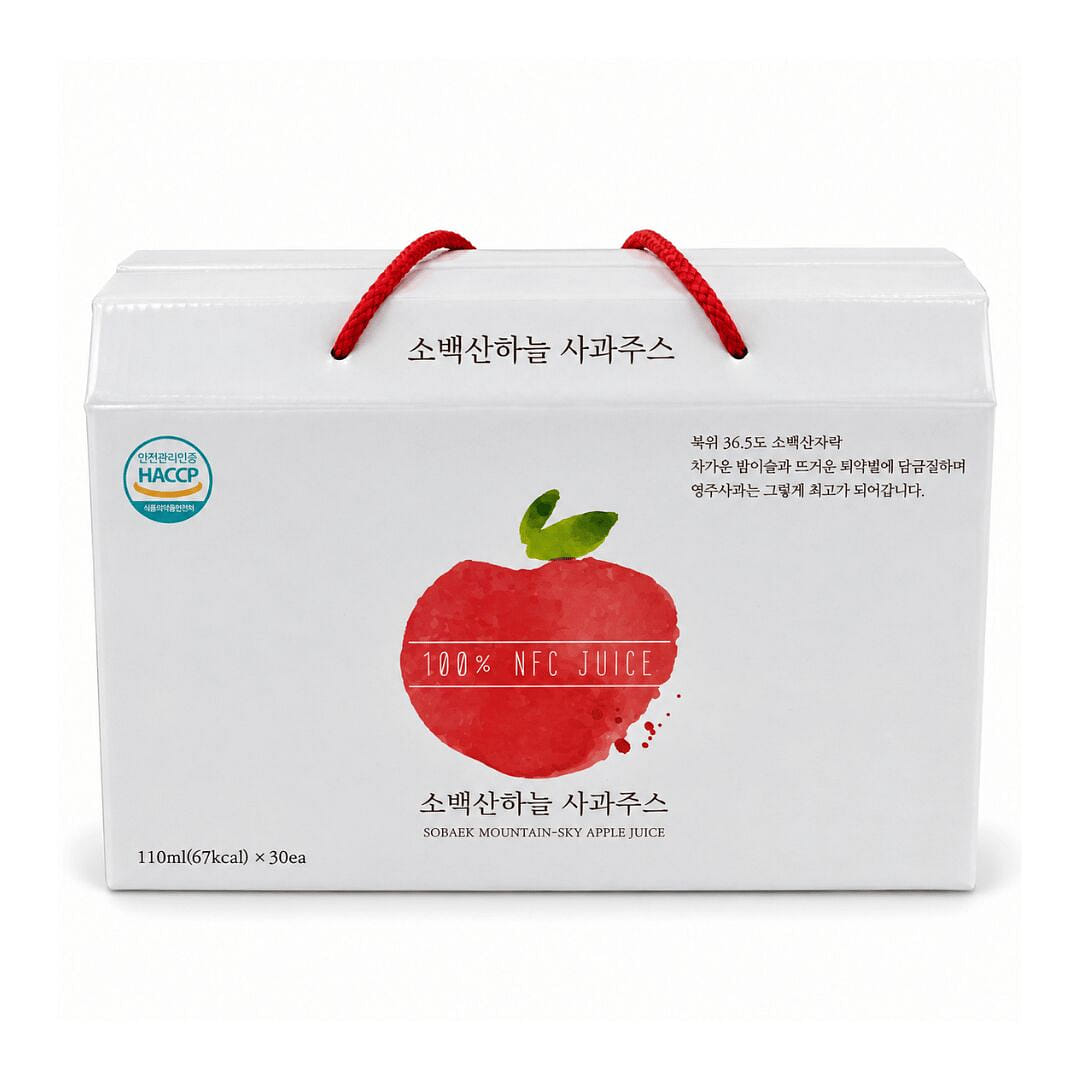 Sobaek Mountain-Sky Apple Juice 110 ml*30 each