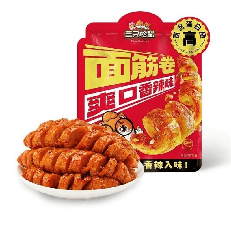 Three squirrels Gluten roll 250g/ bag 120 กรัม