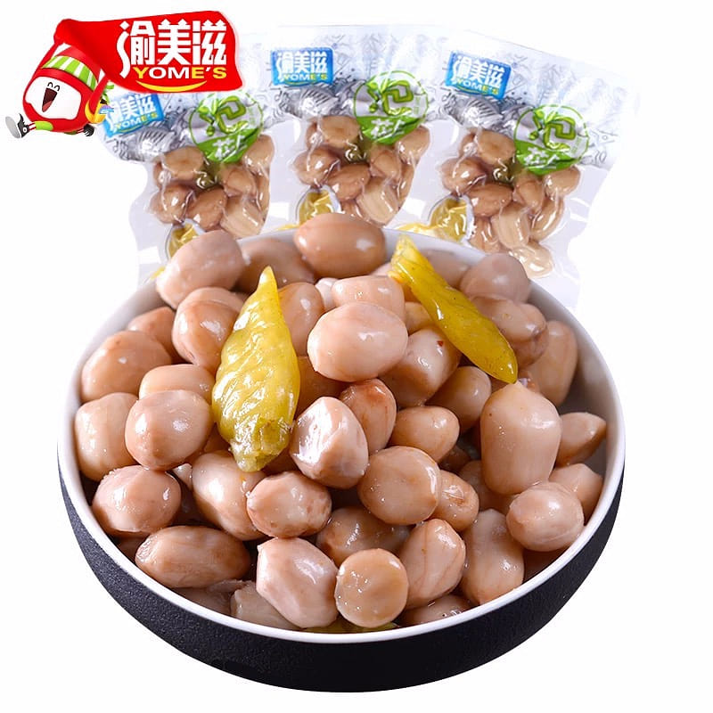 Yumizi Pickled Pepper Peanut Rice Chongqing Snacks 200 그램