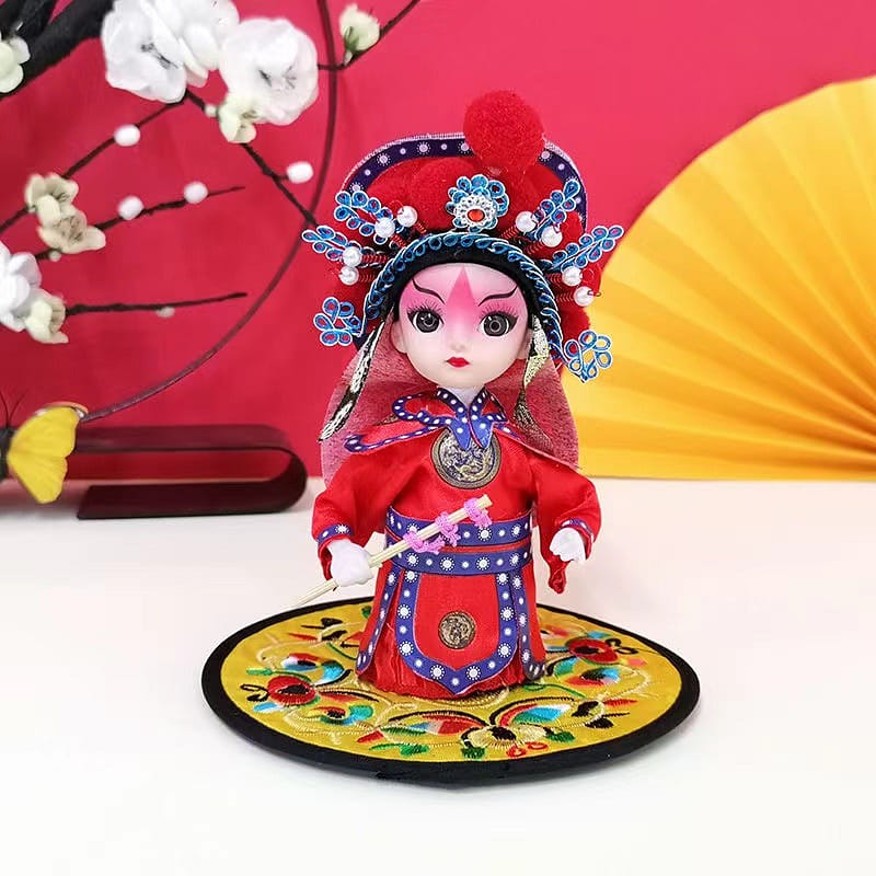 Handmade Peking Opera Figurine - Silk Cloth Doll for Home Decor and Gifts-05 150 그램