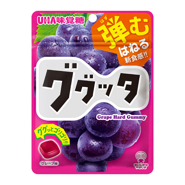UHA Mikakuto Guggutta Grape Flavor 58g 1 pack