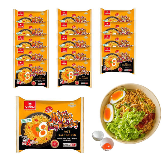 weee_instant_[ VIFON ] Salted Egg Mix Noodles 4.64oz X15 Packs 15 count
