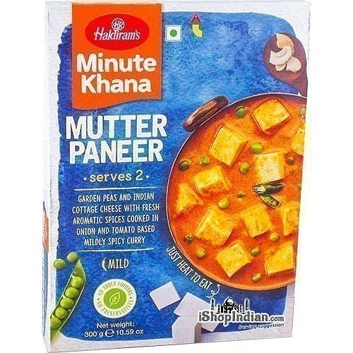 Haldiram's Mutter Paneer - Minute Khana (Ready-to-Eat), 10.5 oz box 10.5 盎司