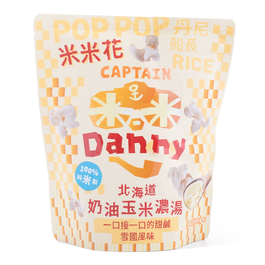 Captain Danny Puffed Rice, Hokkaido Corn Soup Flavor 100 g
